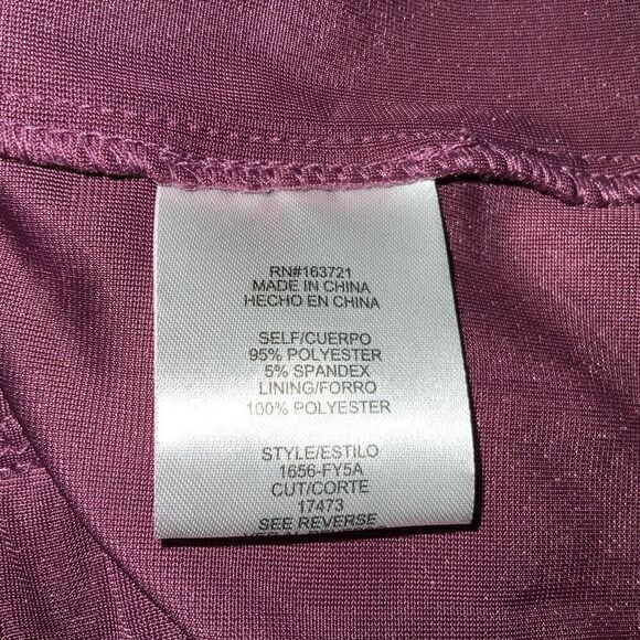 NWT City Vibe Velvet Smocked Waist Skater Dress size L - Picture 8 of 8